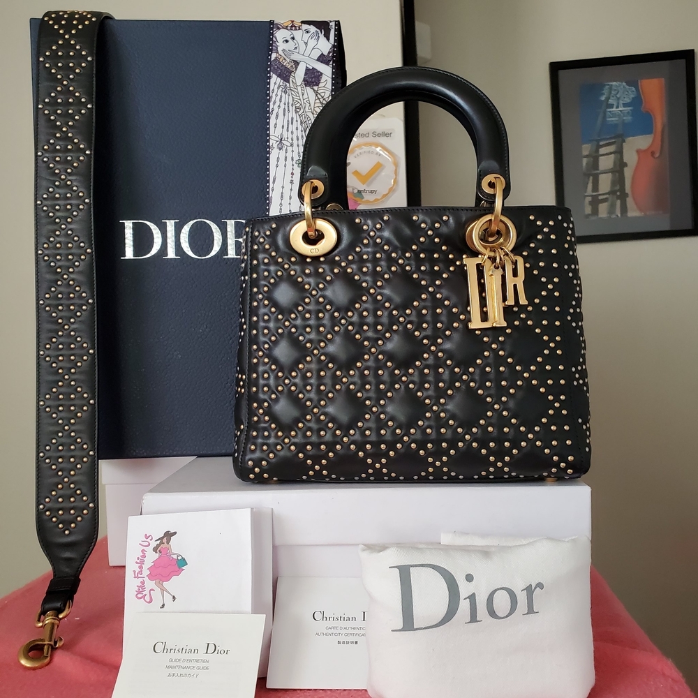 Dior Black and Gold Women's Bag